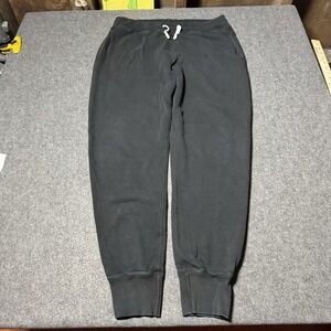 Hiro Clark Mens Jogger Sweatpants M Black 100% Cotton Made In Canada Lounge
